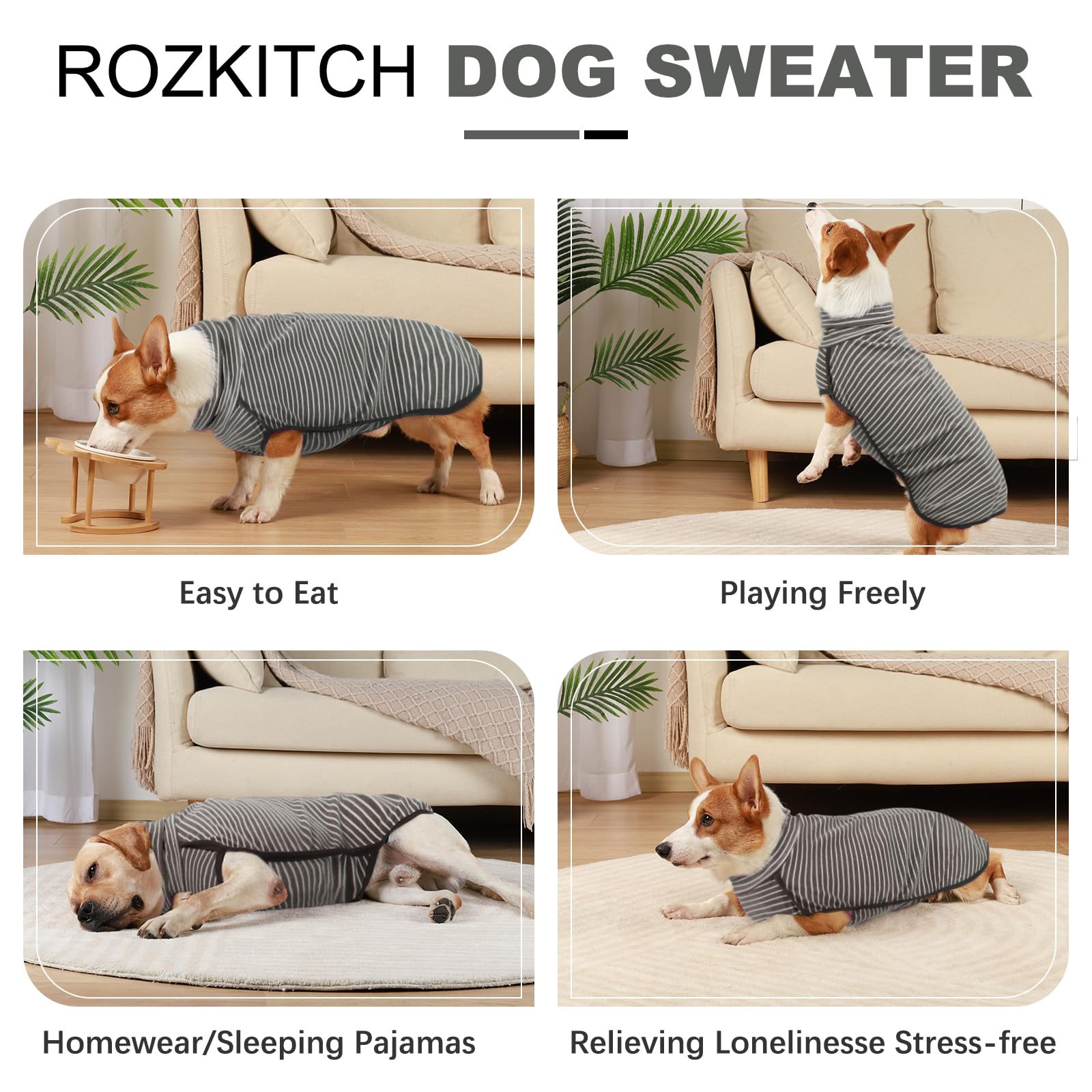 ROZKITCH capa para perro con diseño sin patas, libertad de movimiento.