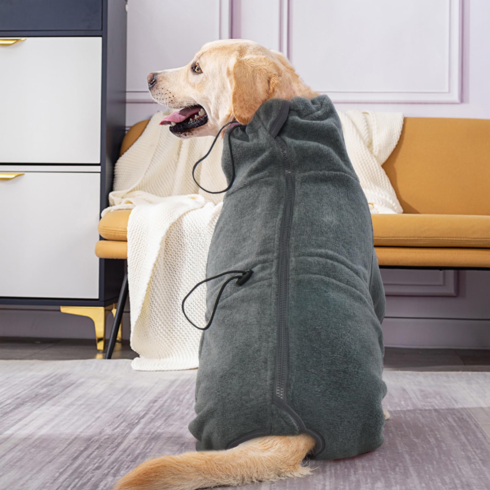 ROZKITCH chaqueta para perros grandes, doble forro polar para aislamiento adicional