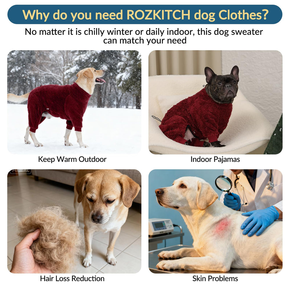 ROZKITCH pijama de cuatro patas, diseño con mayor cobertura y aislamiento