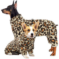 ROZKITCH sudadera para perro cuerpo completo marrón para paseos cálidos en invierno