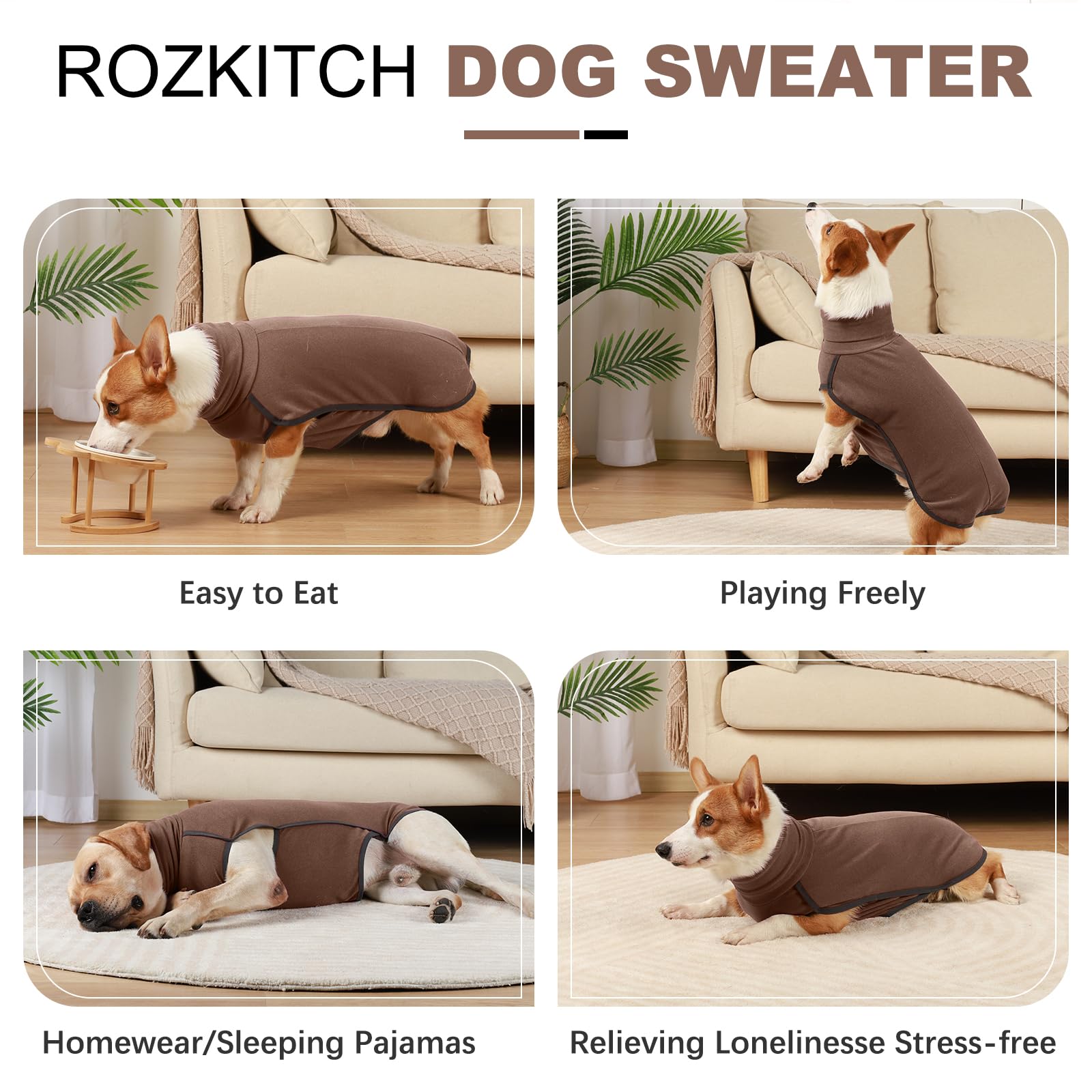 ROZKITCH: colocación rápida sin engancharse para perros grandes
