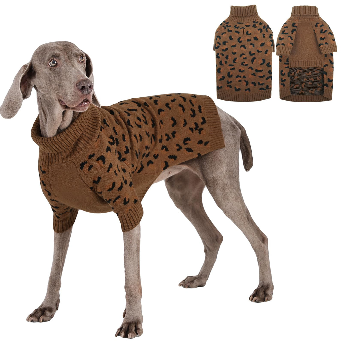 ROZKITCH sudadera de invierno para perros grandes con cuello alto y calor suave