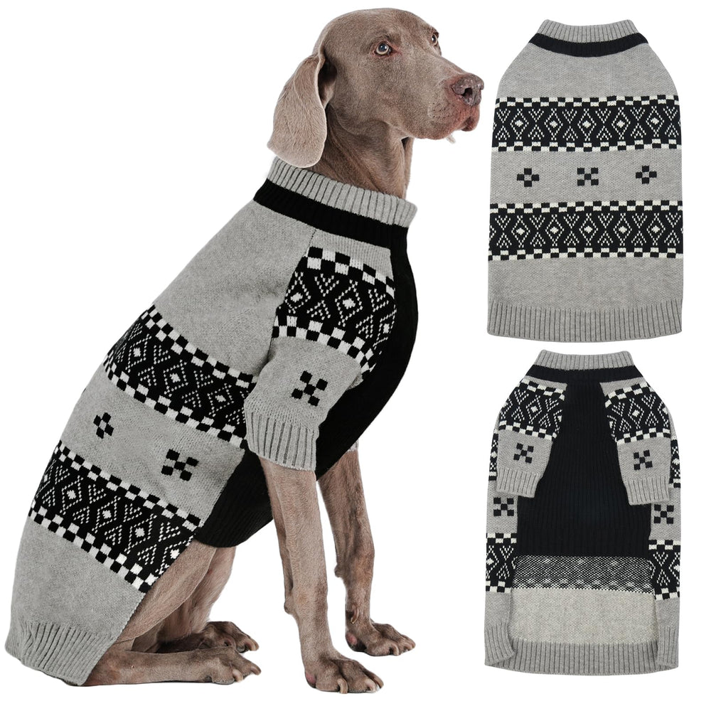 ROZKITCH suéter para perros, cuello alto XL para clima frío