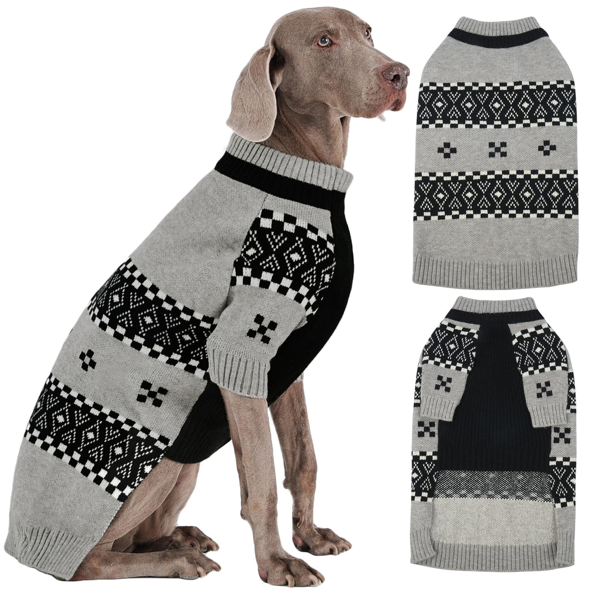 ROZKITCH suéter para perros, cuello alto XL para clima frío