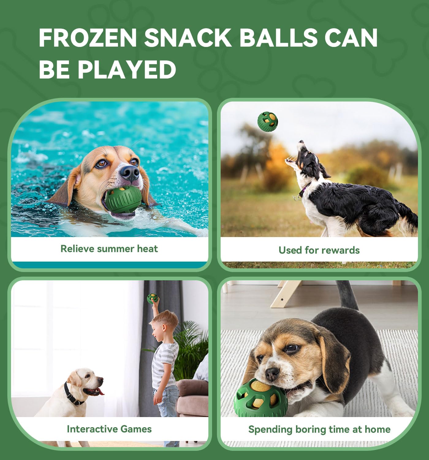 RQYUNMXI Pupsicles: Juguete-uso-verano, mantiene al perro cómodo y fresco en días calurosos