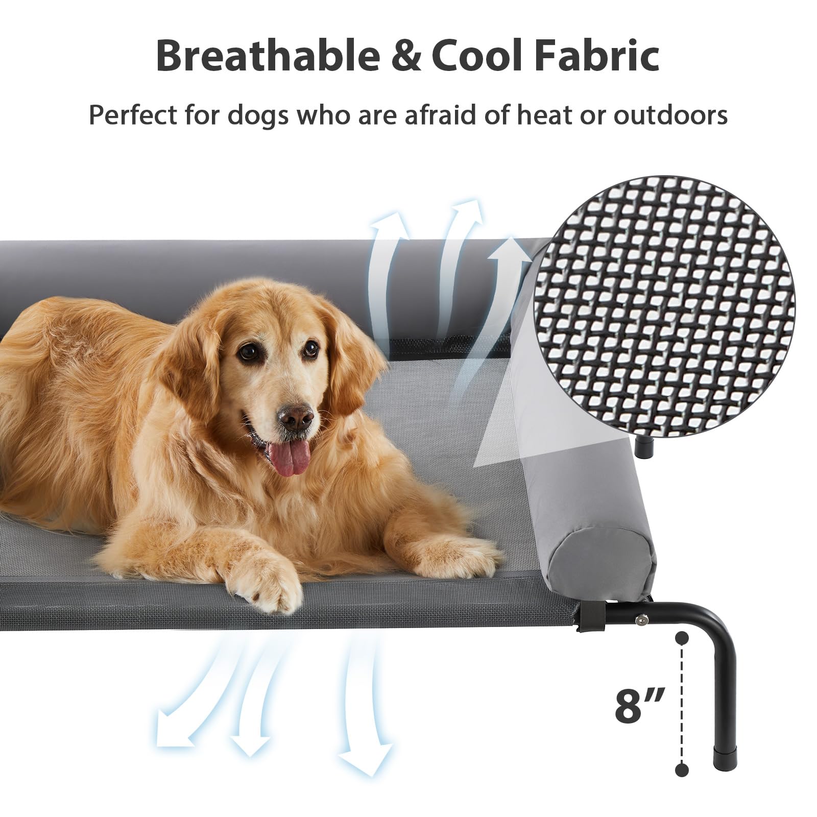 Almohada en forma de U de RRPETHOME ofrece soporte de cabeza y cuello.