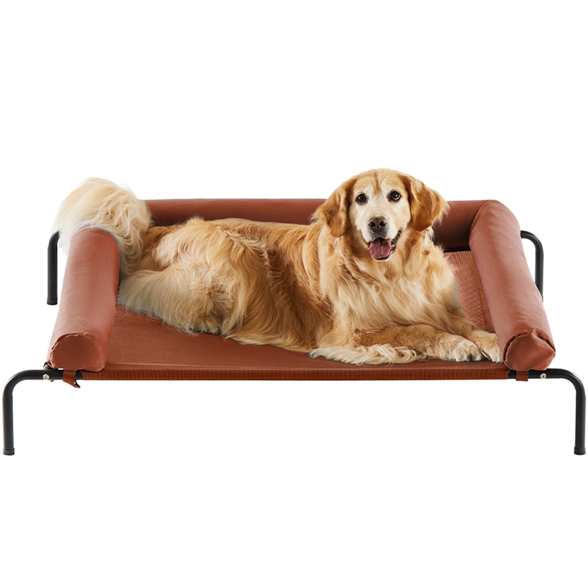 Cama elevada RRPETHOME con malla Teslin resistente para perros activos