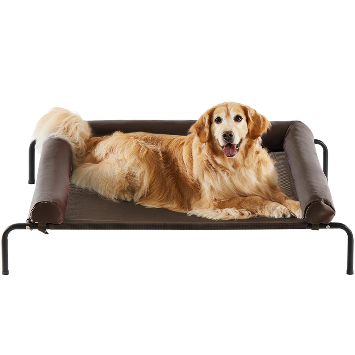 Cama RRPETHOME para perro elevada con malla fría para perros grandes.