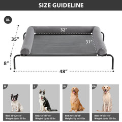 Cama con malla transpirable RRPETHOME para mantener al animal fresco.