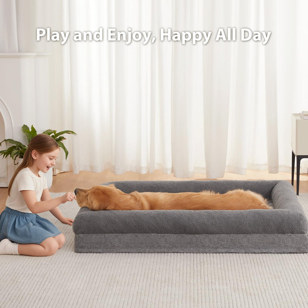 RRPETHOME dimensiones-36x27x6-5-pulgadas cama grande para perros