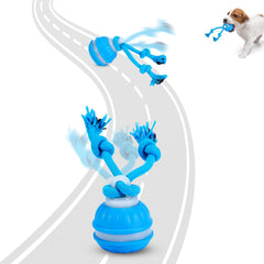 Juguete interactivo de R RUCKERCO en movimiento para entrenamiento y entretenimiento.