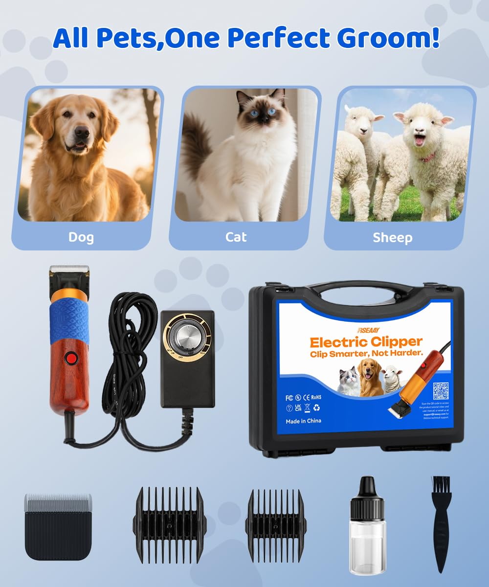 Kit profesional de grooming Rseaay para mascotas.