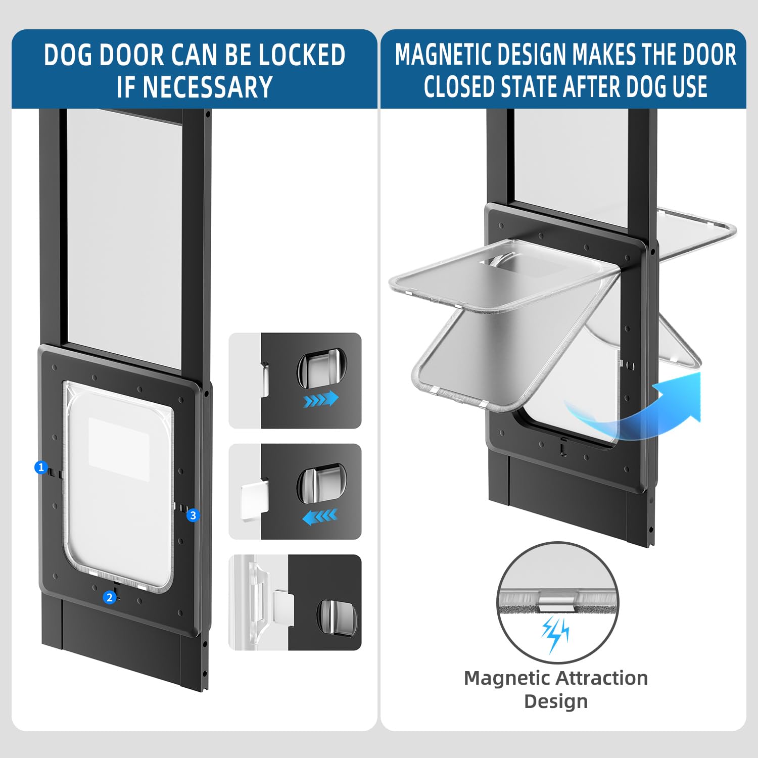 Puerta negra RSEORD, diseño discreto para la vivienda.