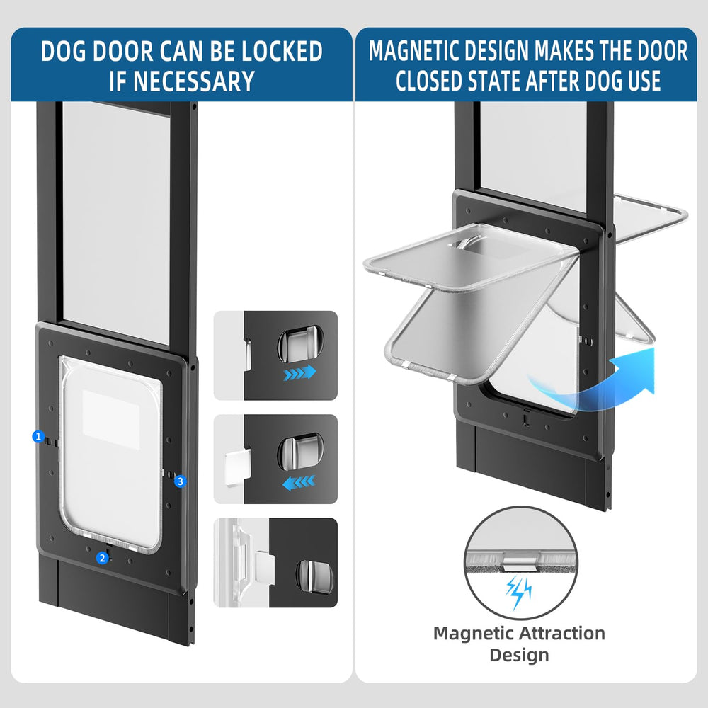 Puerta negra RSEORD, diseño discreto para la vivienda.