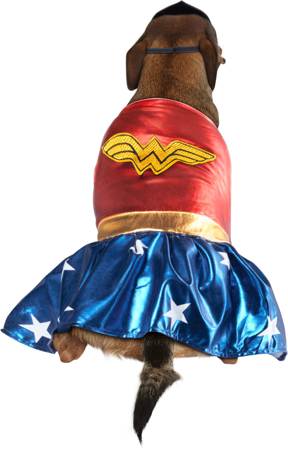Rubies disfraz Wonder Woman para mascota, logotipo icónico para eventos