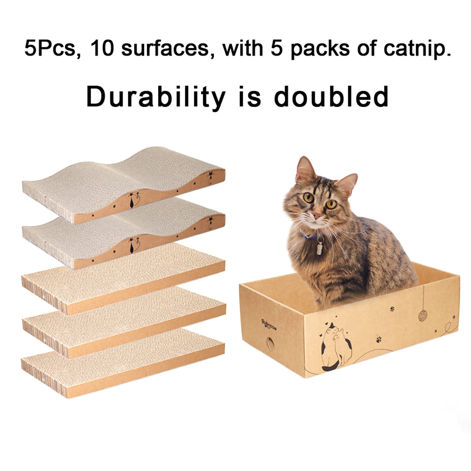 RUBMEOW protege muebles canalizando el rascar de forma adecuada.