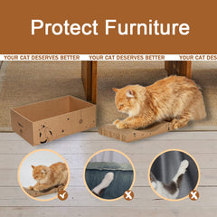 RUBMEOW tableros rasca 5 piezas, variedad para afilar garras en casa.