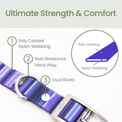 Rubyloo collar impermeable morado olor neutro gracias a su diseño