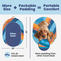 Material resistente al agua de la cama Rubyloo para perros.