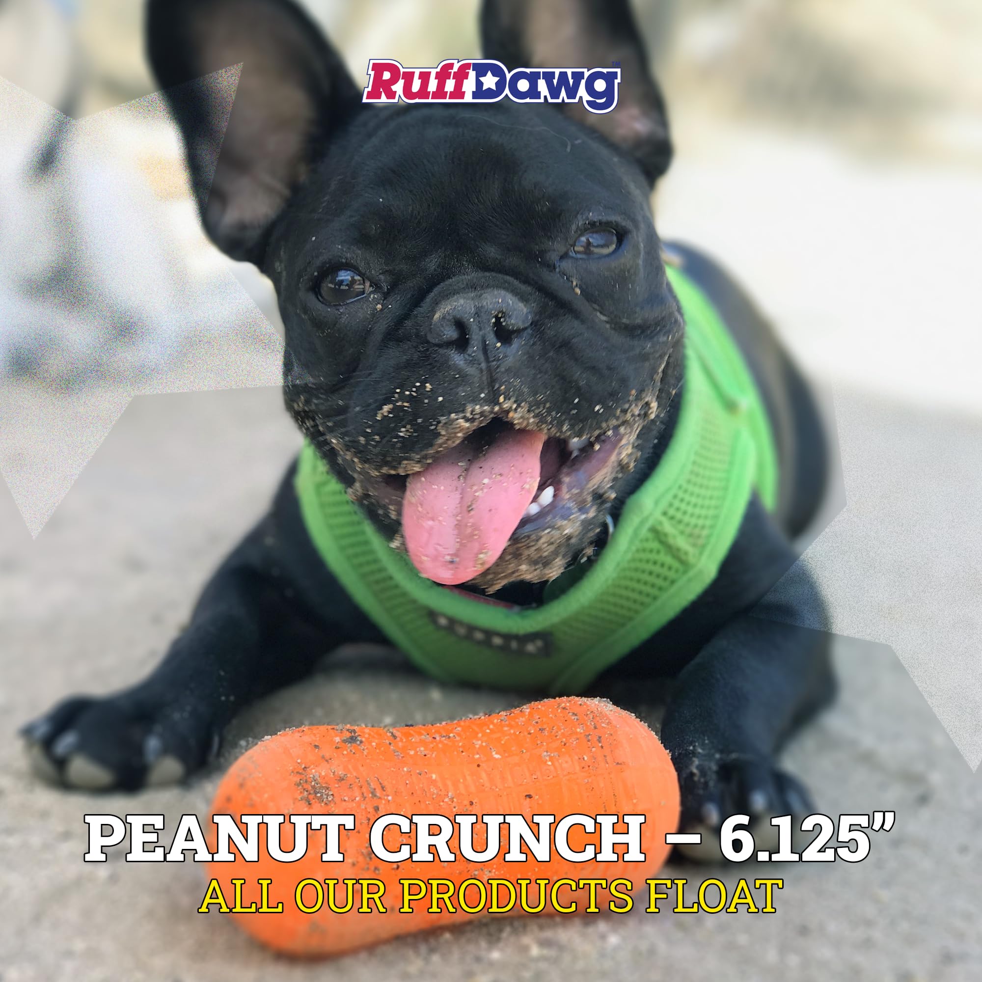 Ruff Dawg Peanut Crunch dentición suave para cachorros.