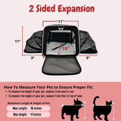 RUFF LIFE 101 expansión lateral doble, dos lados abiertos, más espacio para estirarse.