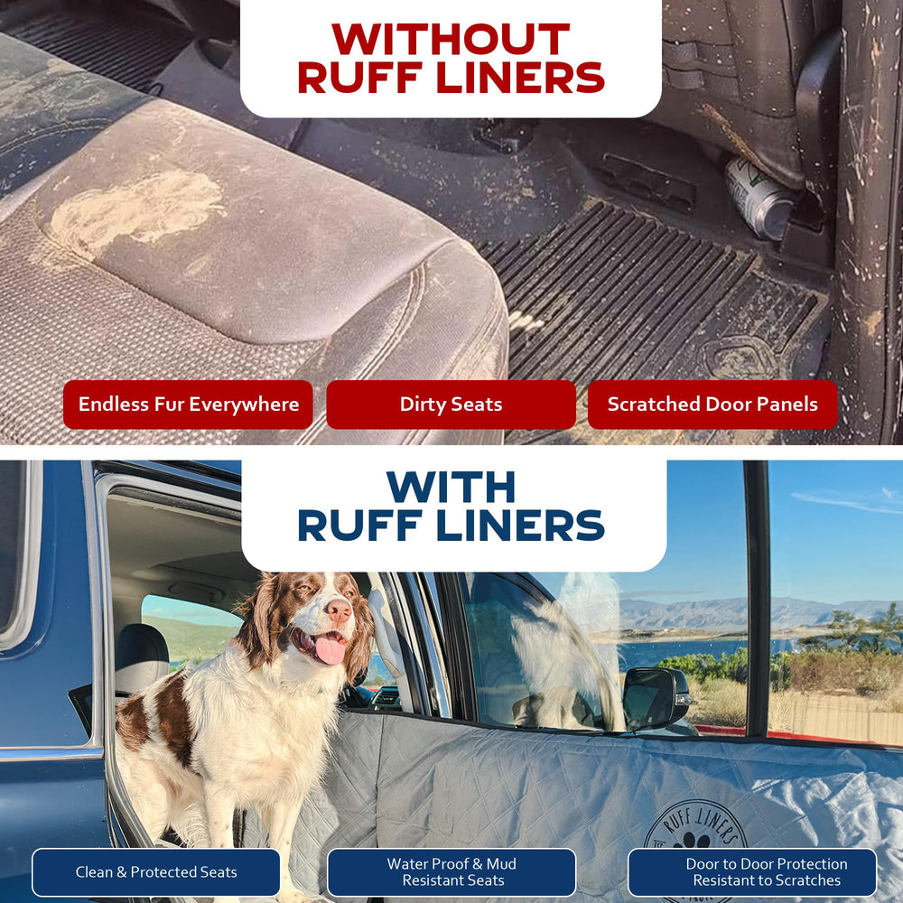 Ruff Liners anclajes integrados y cintas de sujeción para viaje seguro