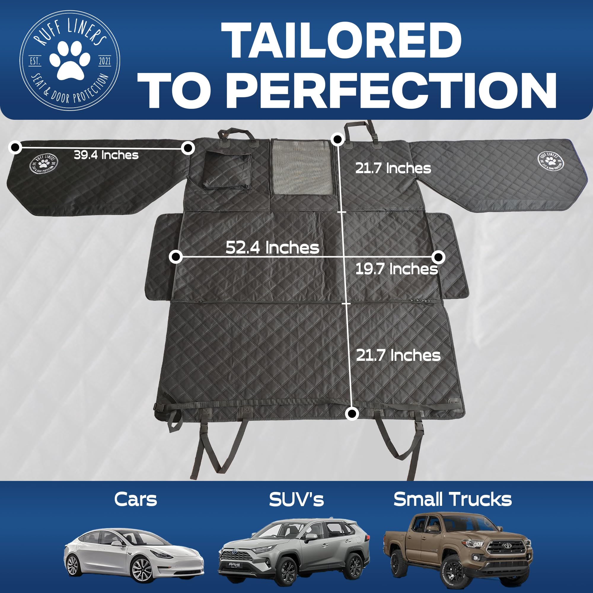Ruff Liners lavable a máquina y fácil de limpiar para mascotas