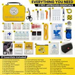 Ruffify kit de primeros auxilios compacto, ideal para coche y viaje.