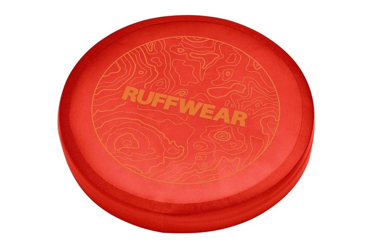 Ruffwear Camp Flyer, disco volador suave que cuida los dientes durante el juego