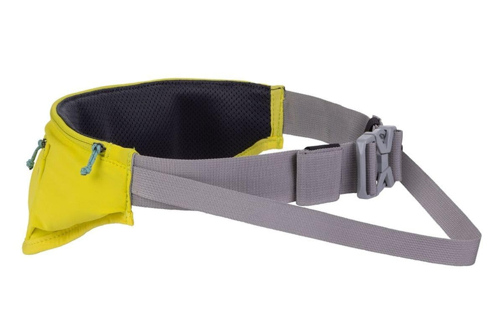 Ruffwear cinturón en uso, libertad de manos al correr.