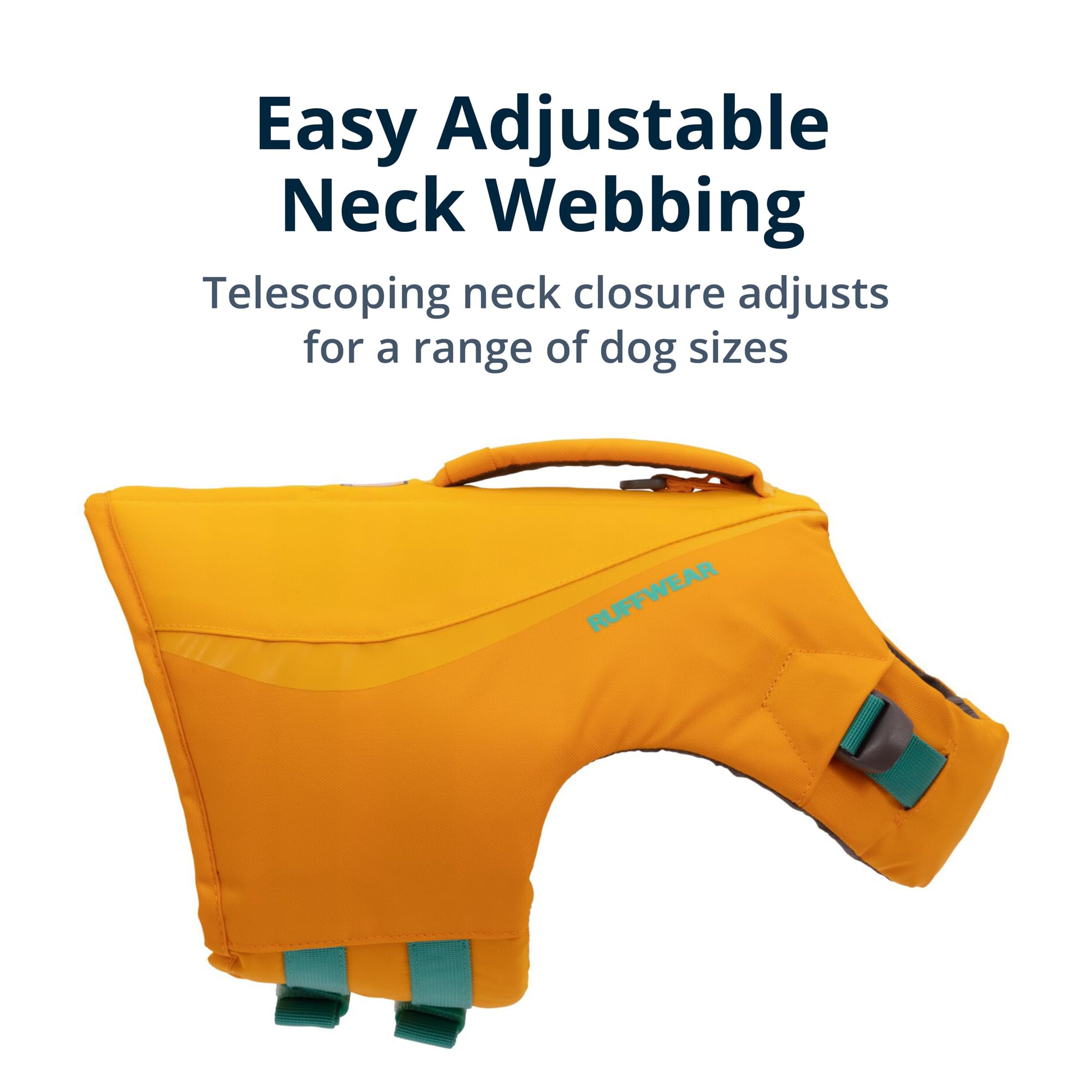 Ruffwear Float Coat es ideal para natación en lago o río.