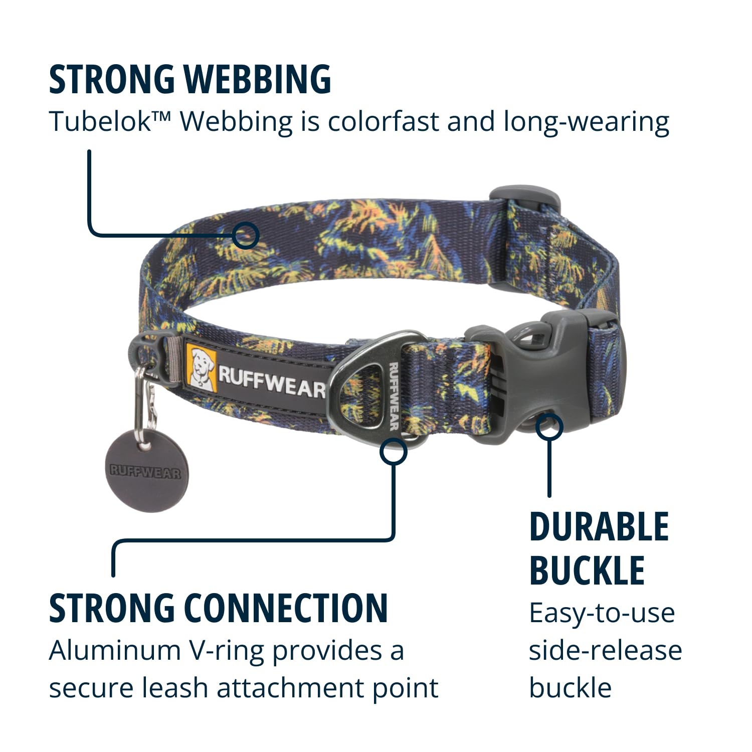 Ruffwear Front Range Collar cinta Tubelok: resistente a desvanecimiento y desgaste