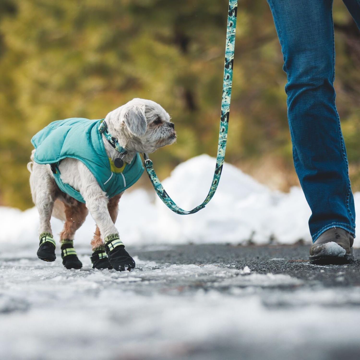Ruffwear Front Range Leash: mango acolchado cómodo durante caminatas largas