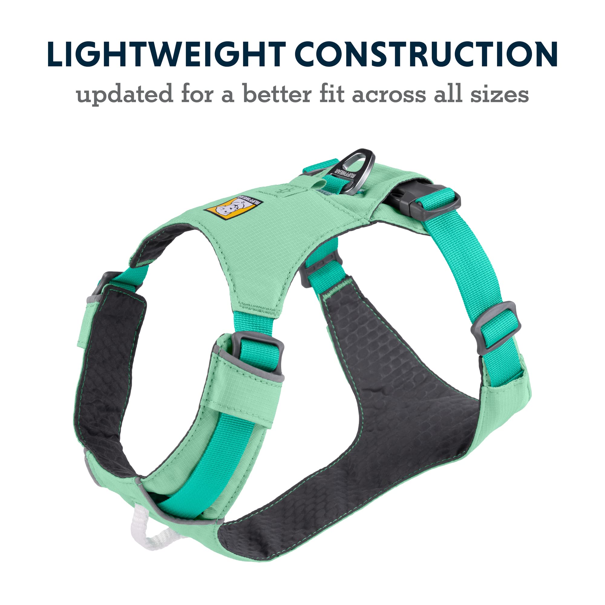 Ruffwear Hi & Light cuatro puntos de ajuste para un ajuste seguro.