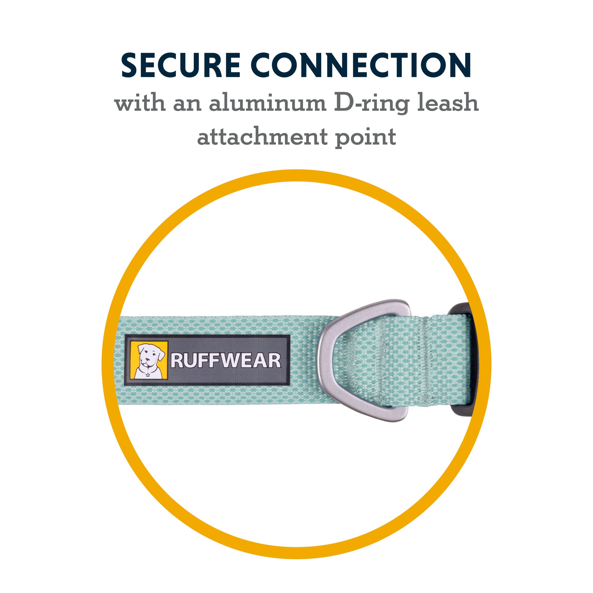 Ruffwear Hi & Light: anillo en D ligero para cambios rápidos.