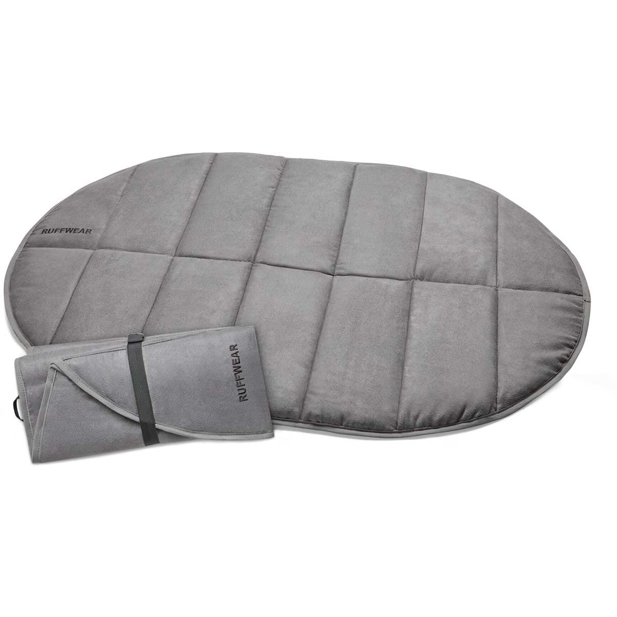 Ruffwear Highlands Pad desplegada: superficie acolchada e impermeable para exteriores