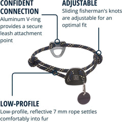 Ruffwear Knot-a-Collar, diámetro delgado que reduce volumen
