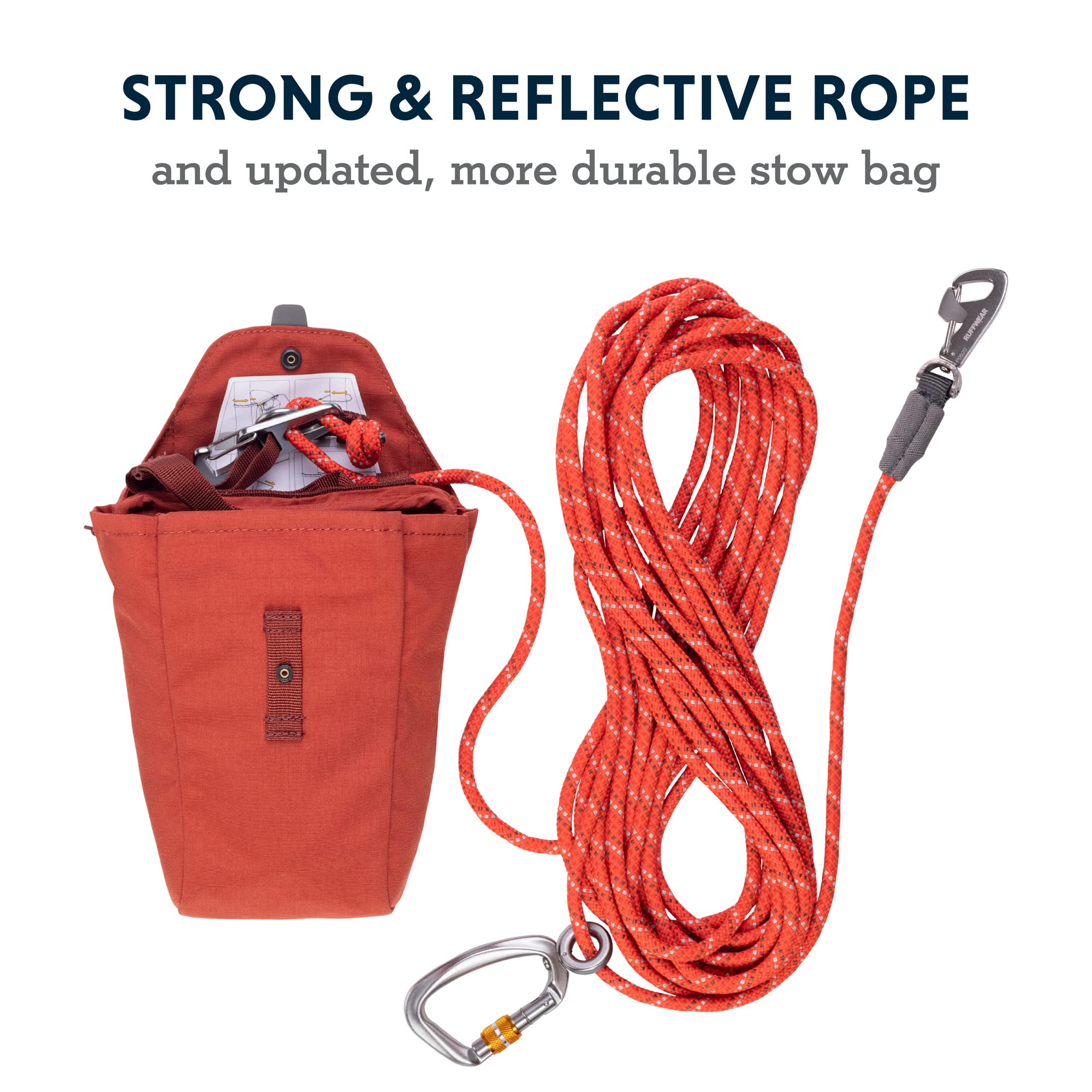 Ruffwear Knot-A-Hitch bolsa de almacenamiento protege componentes cuando no se usa.