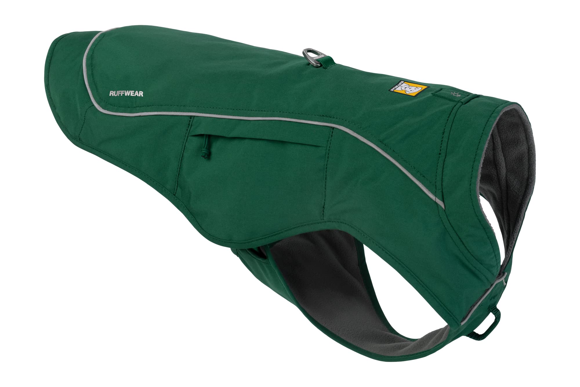 Ruffwear Overcoat Fuse: banda reflectante para visibilidad nocturna.