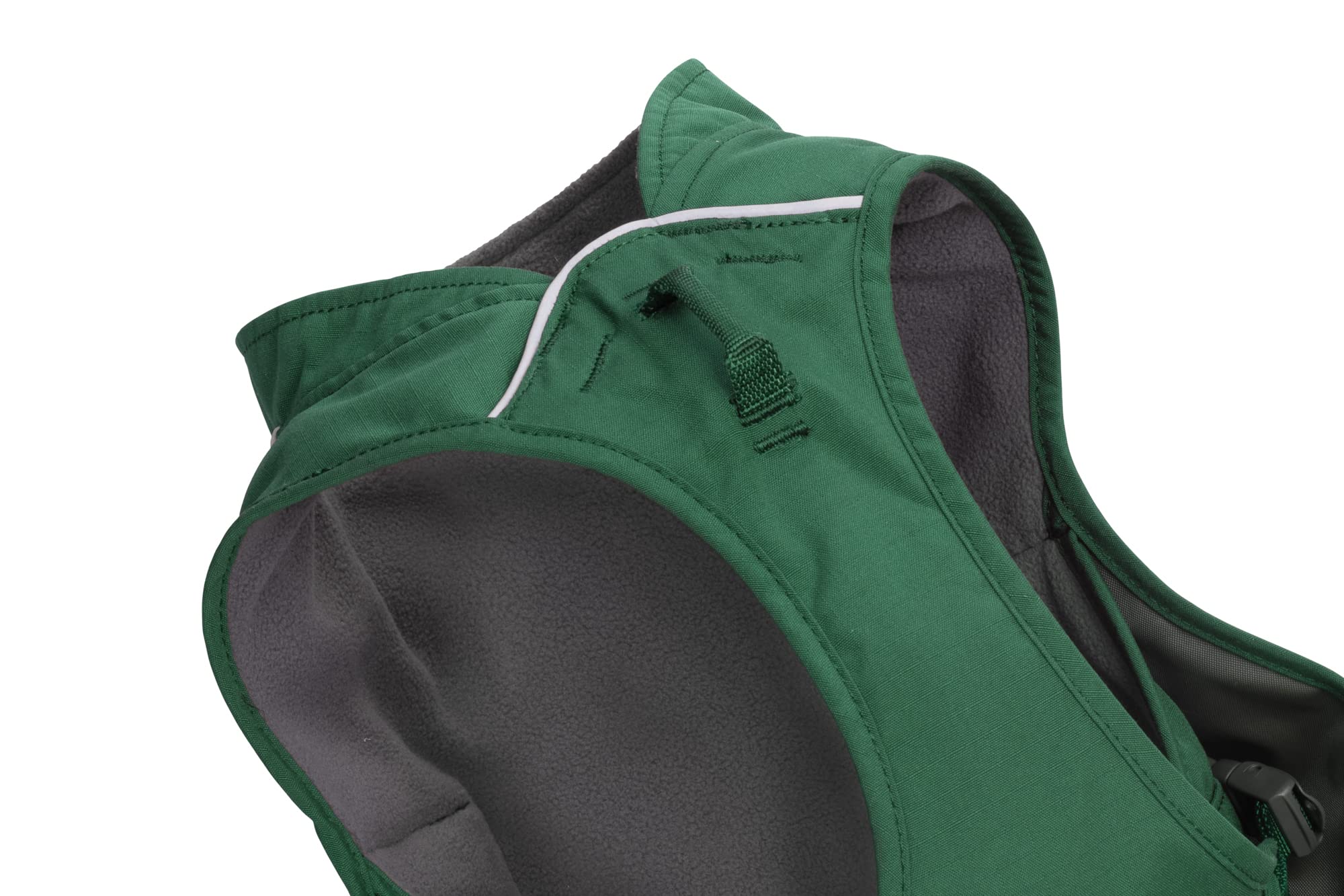 Ruffwear Overcoat Fuse: cierres laterales para poner y quitar con facilidad.