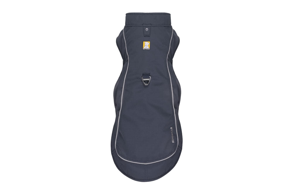 Tejido exterior resistente a la intemperie de la Ruffwear Overcoat Fuse.