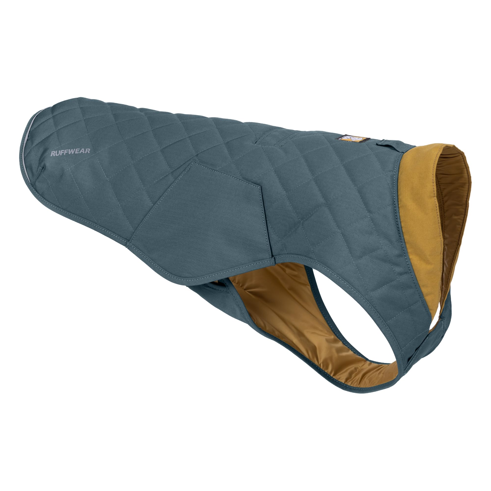 Ruffwear Stumptown chaqueta para perro, vista frontal, abrigo cálido para paseos fríos