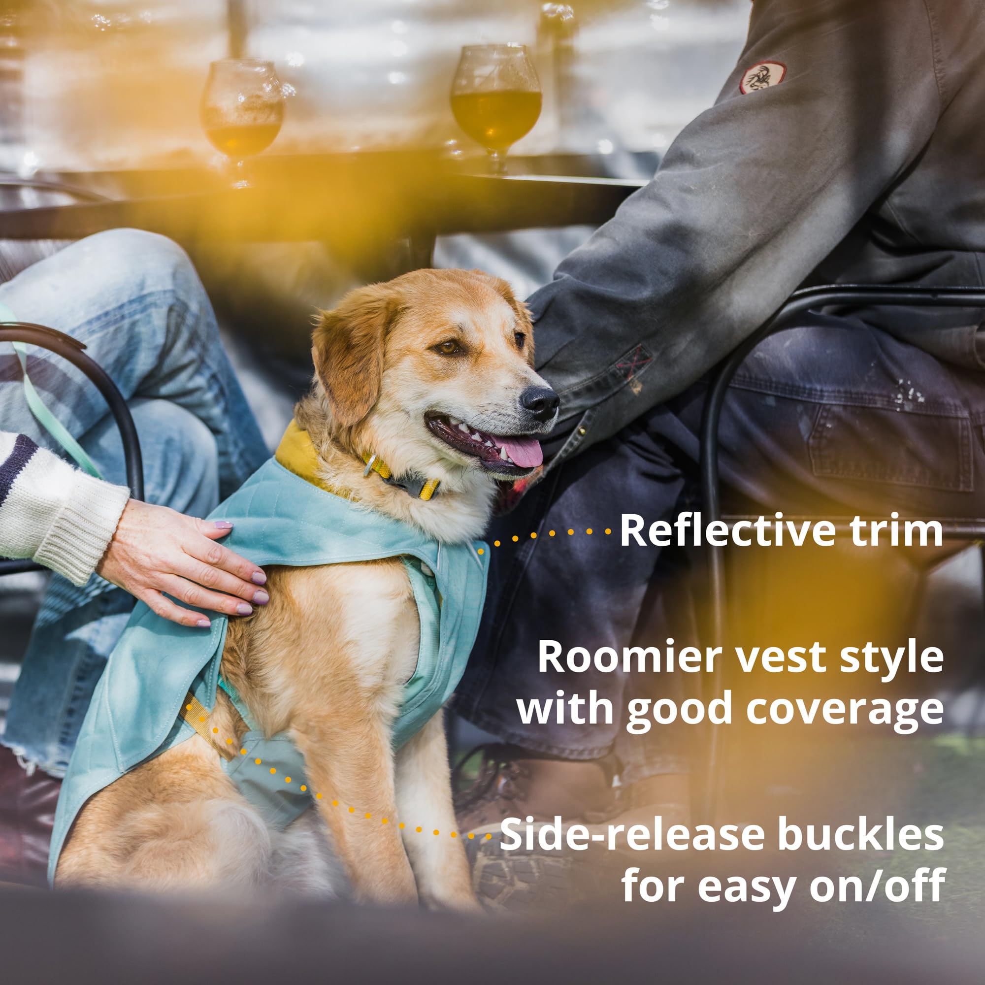 Ruffwear Stumptown, puerto para correa trasero para transiciones sin reconfigurar