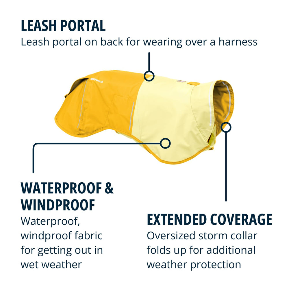 Ruffwear Sun Shower cuello oversize ofrece protección extra en tormentas