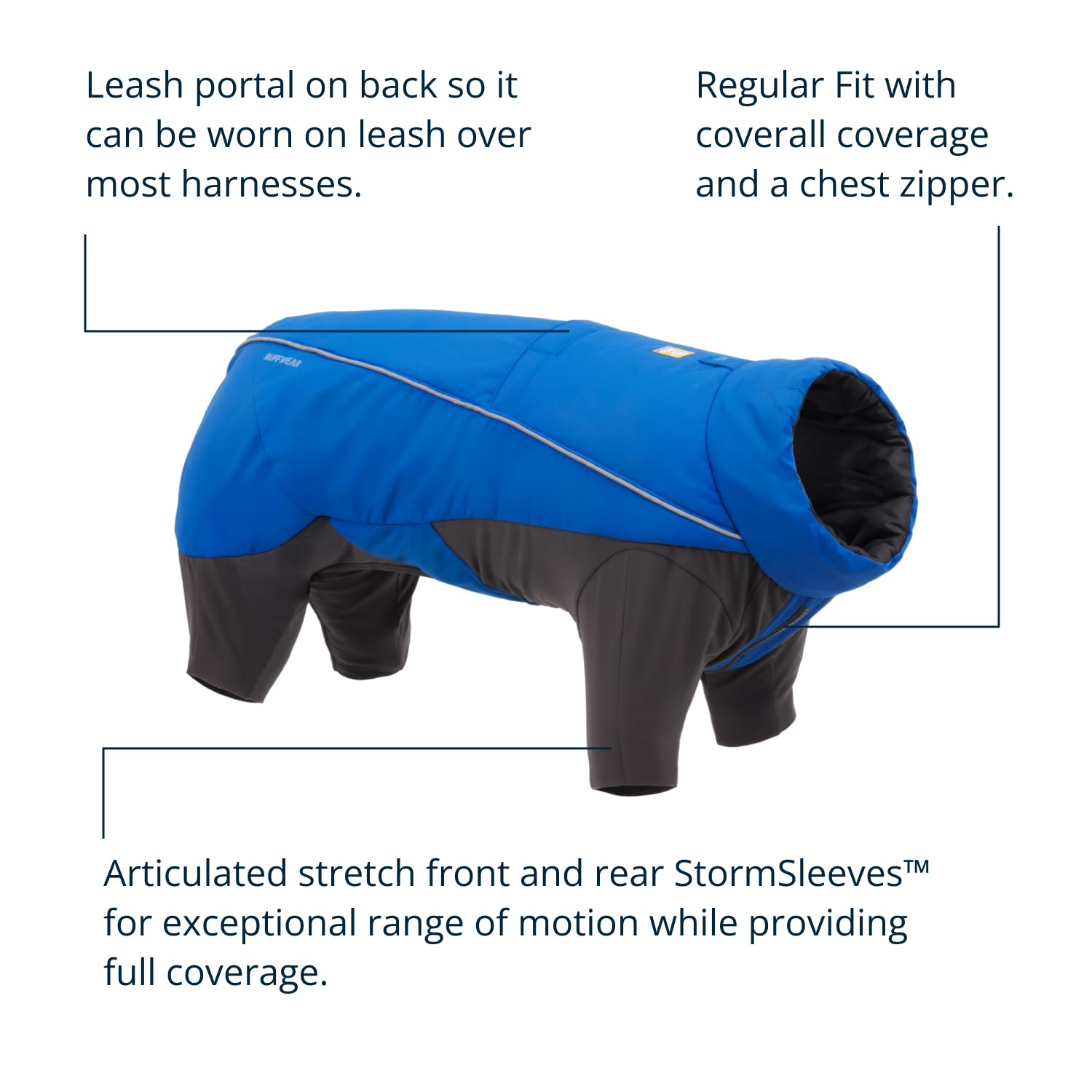 Capa externa impermeable protege contra lluvia y viento