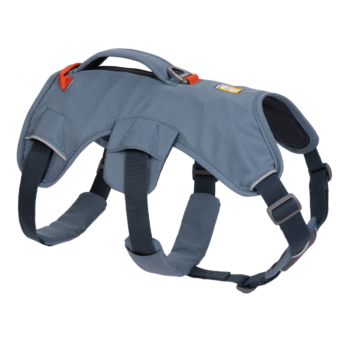 Ruffwear Web Master con asa reforzado para levantamiento estable durante movilidad
