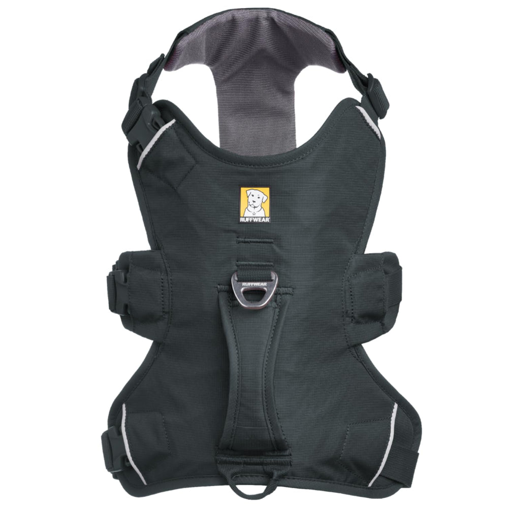 Diseño de soporte total en Ruffwear Web Master para movilidad estable.