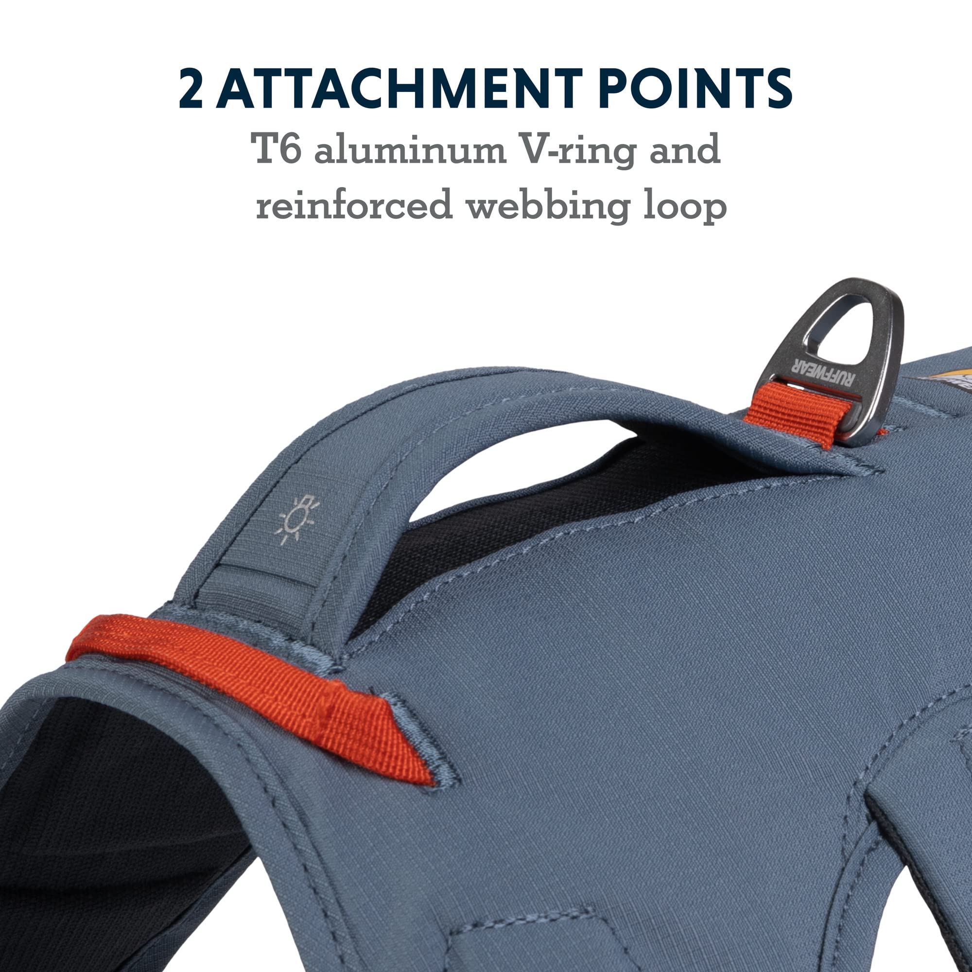Ruffwear Web Master: materiales durables y transpirables para aventuras.