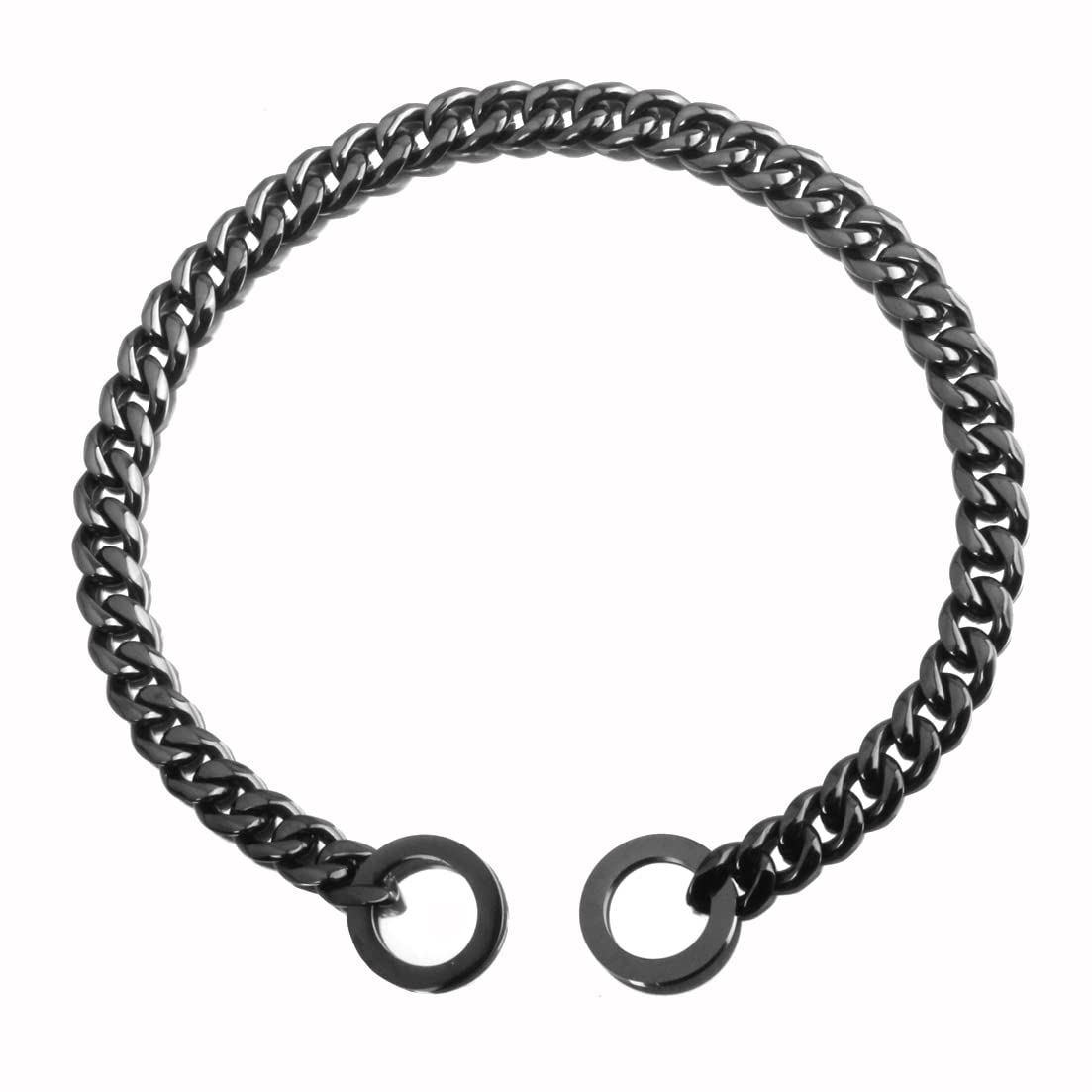 RUMYPET collar de acero 316L, acabado plateado y cierre resistente para uso diario.