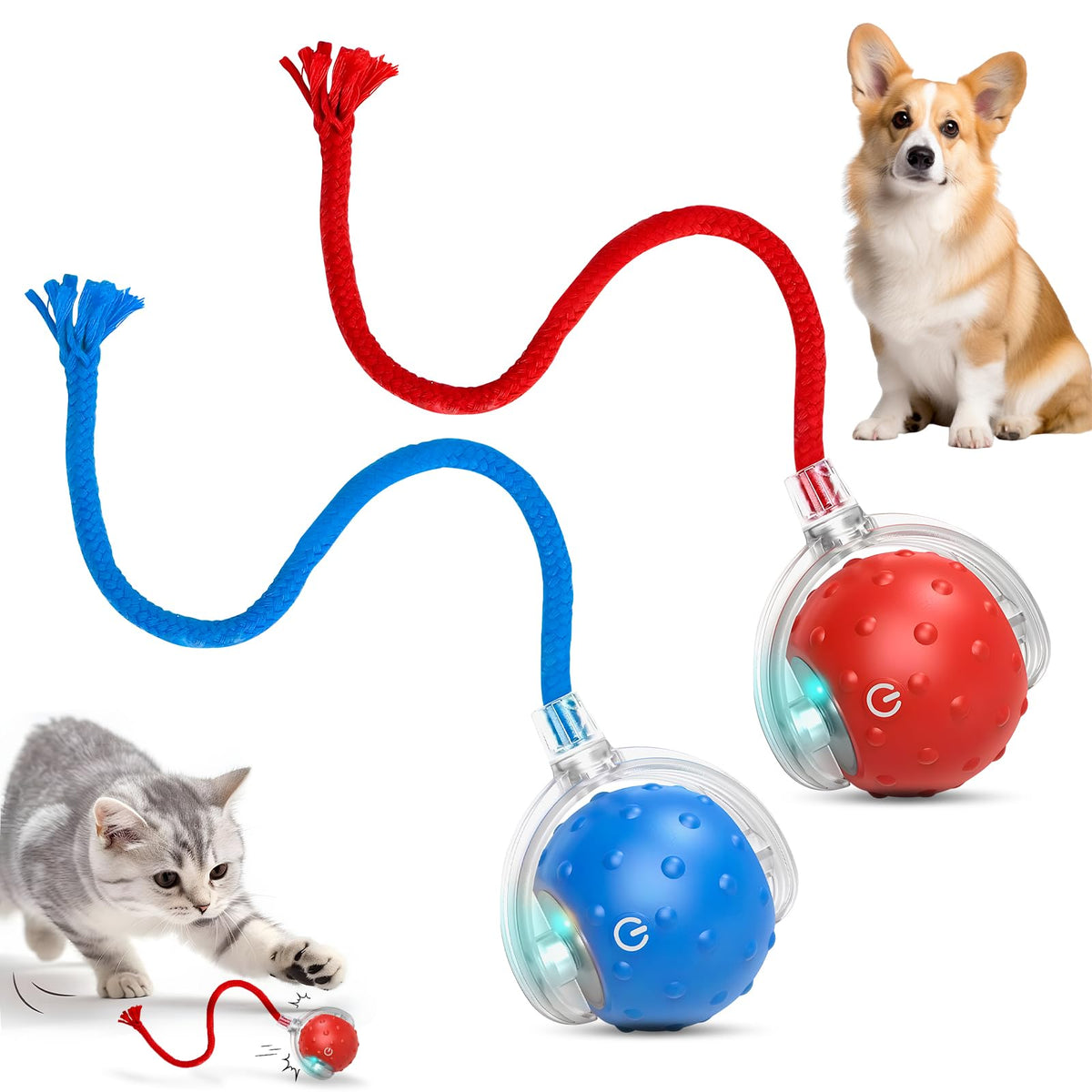 RunBuxd Tinyfetch: bola interactiva 360°, perfecta para ejercitarse dentro y fuera de casa.